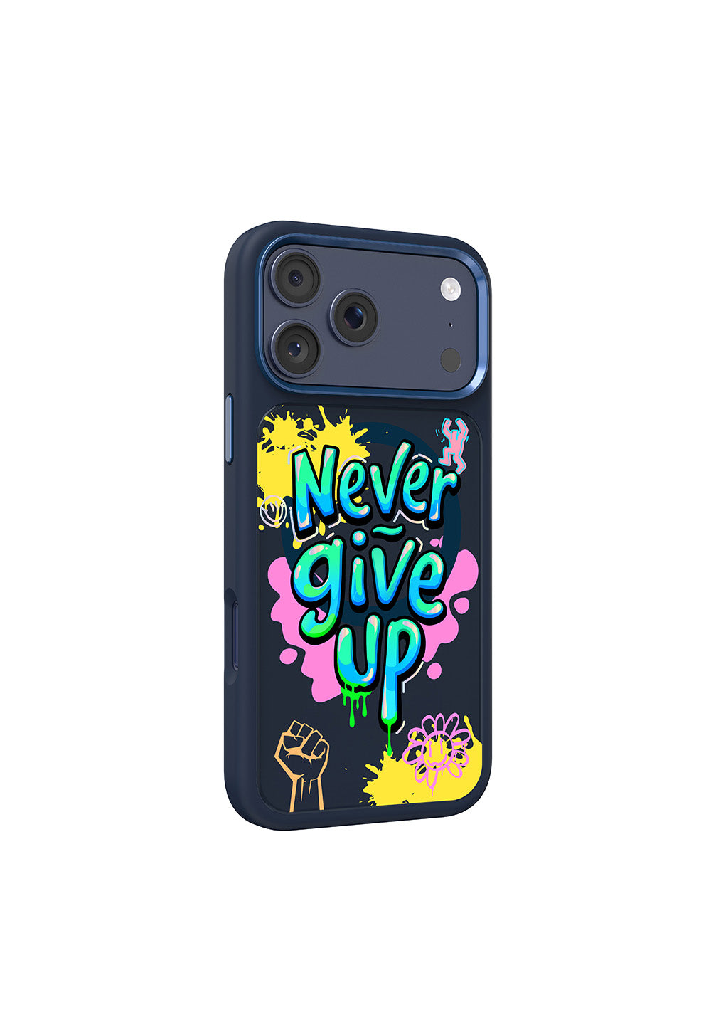 Apple iPhone 17 Pro Max Kılıf Manyetik Şarj Uyumlu 3D Baskılı Tasarım Mutural Graffiti Serisi Kapak