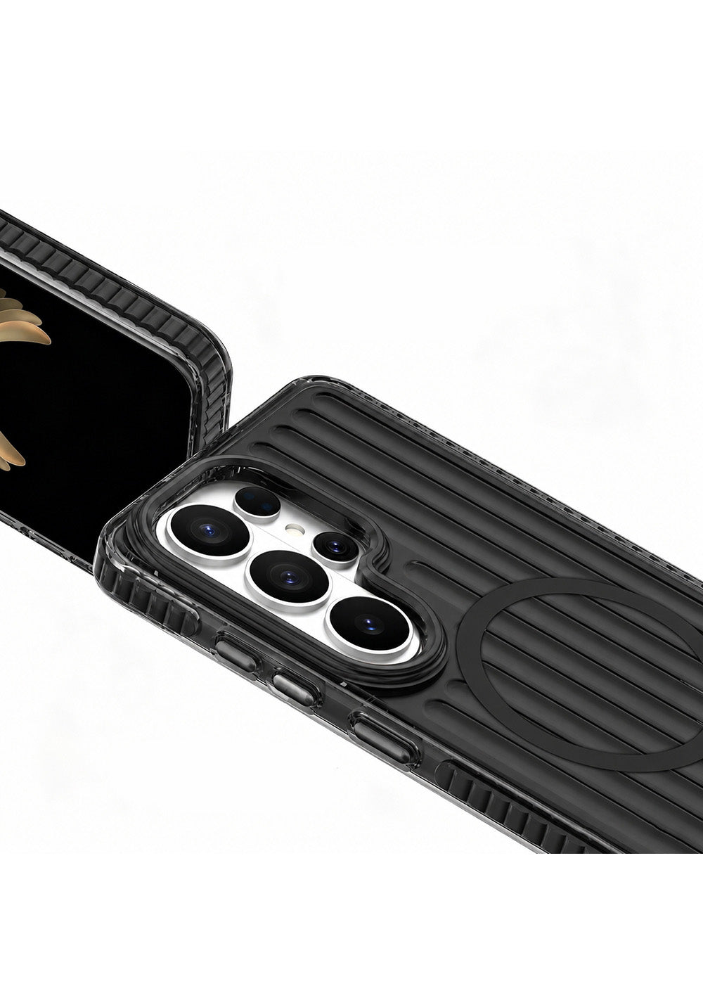 Galaxy S26 Ultra Kılıf Manyetik Şarj Uyumlu Oyuklu Tasarım Mutural Luggage Serisi Kapak