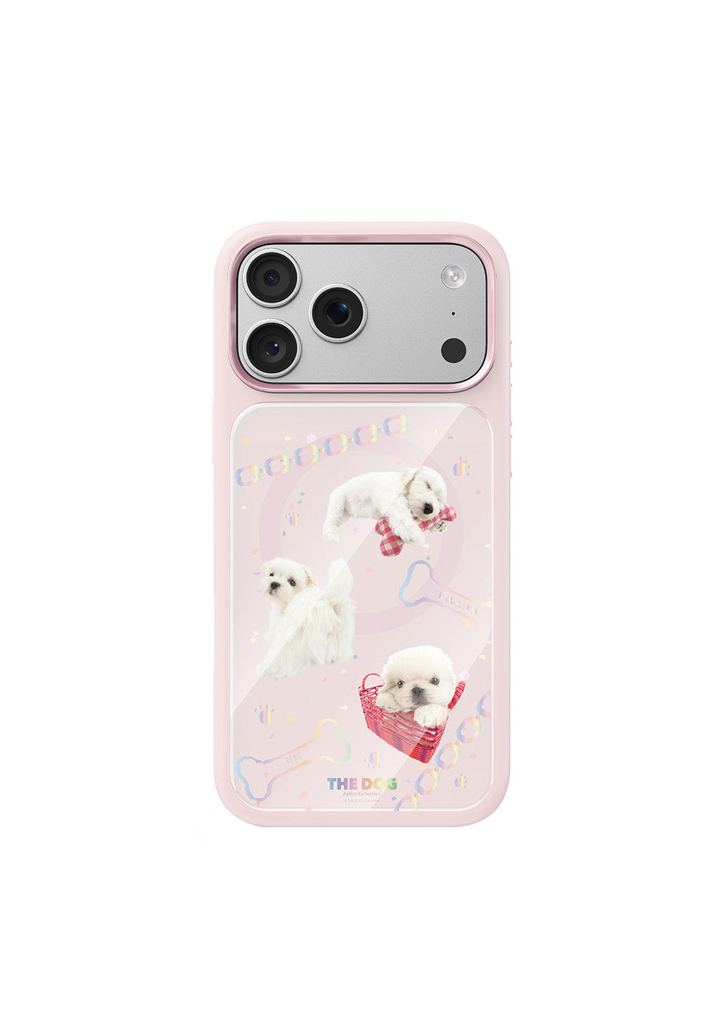 Apple iPhone 17 Pro Kılıf Manyetik Şarj Uyumlu 3D Baskılı Tasarım Mutural The Dog Serisi Kapak