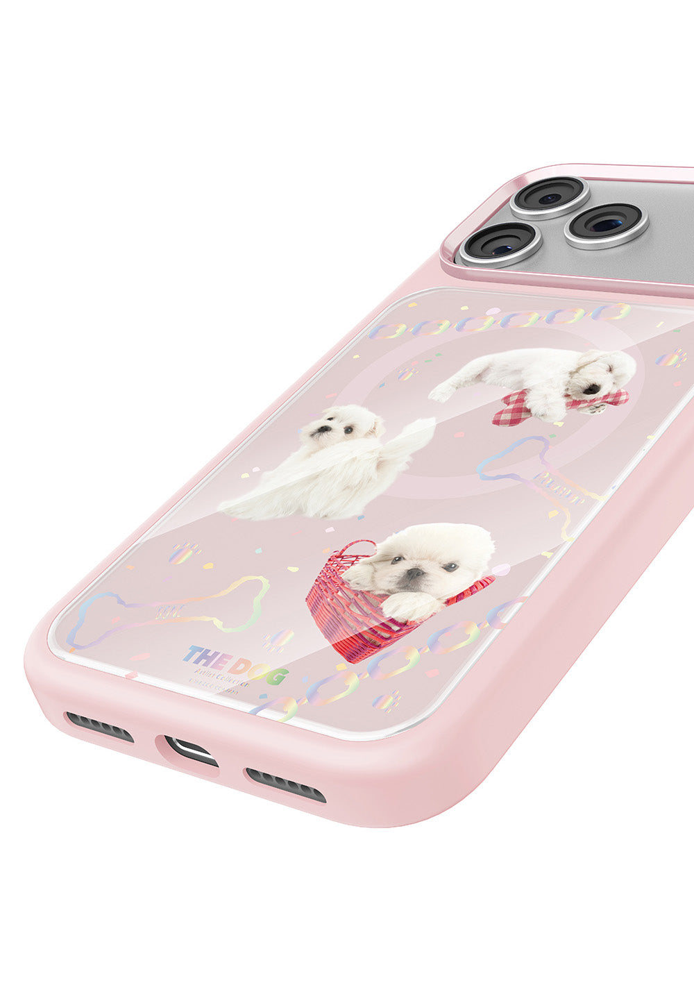 Apple iPhone 17 Pro Kılıf Manyetik Şarj Uyumlu 3D Baskılı Tasarım Mutural The Dog Serisi Kapak