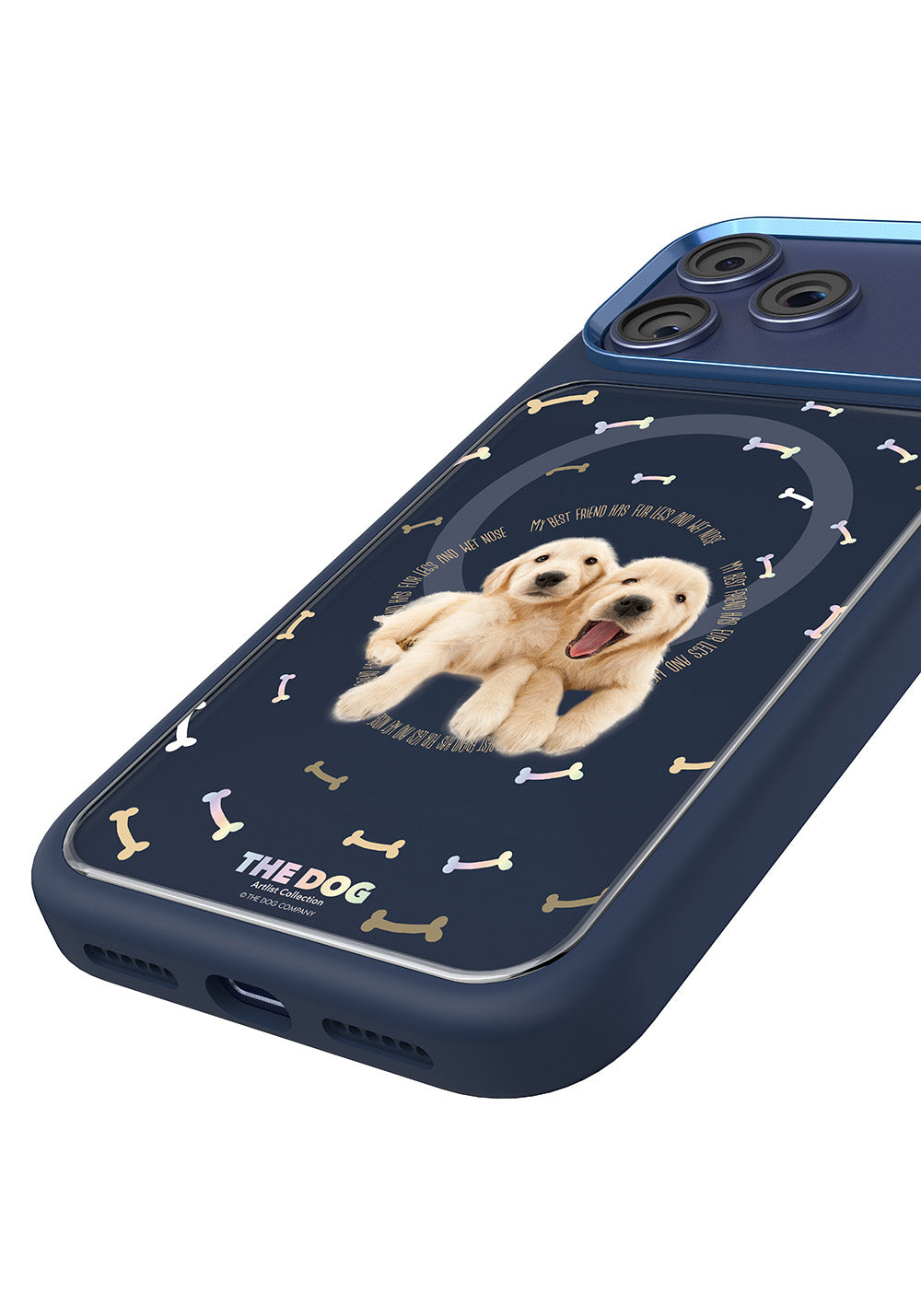 Apple iPhone 17 Pro Kılıf Manyetik Şarj Uyumlu 3D Baskılı Tasarım Mutural The Dog Serisi Kapak