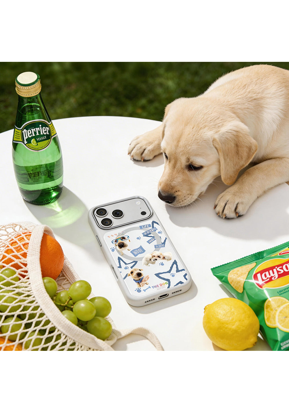 Apple iPhone 17 Pro Kılıf Manyetik Şarj Uyumlu 3D Baskılı Tasarım Mutural The Dog Serisi Kapak