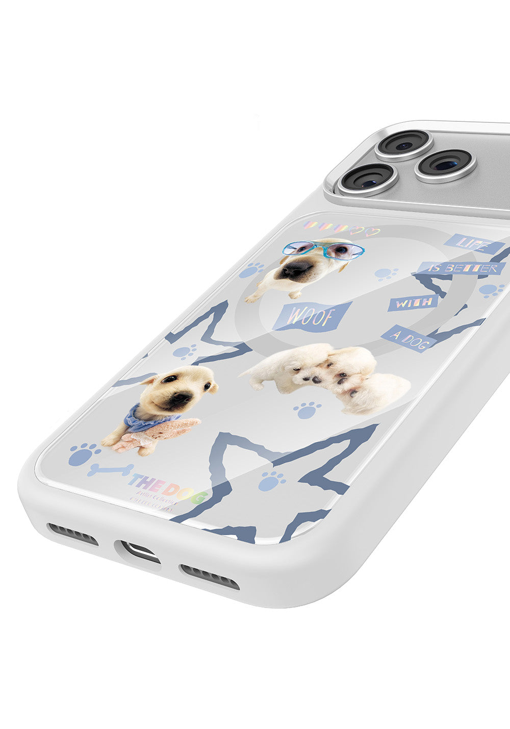 Apple iPhone 17 Pro Max Kılıf Manyetik Şarj Uyumlu 3D Baskılı Tasarım Mutural The Dog Serisi Kapak