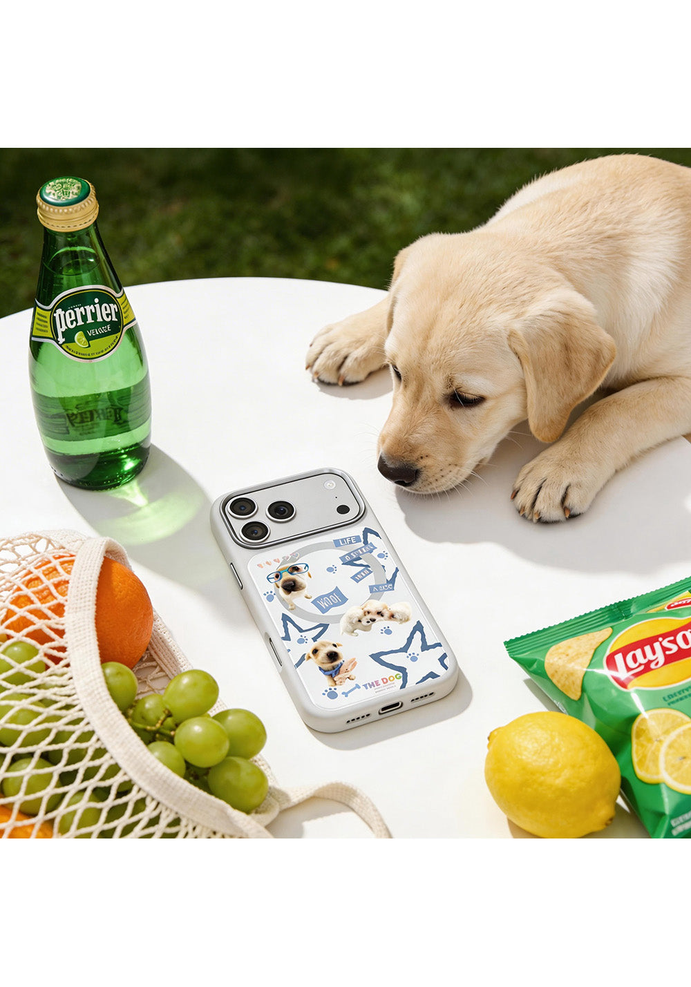 Apple iPhone 17 Pro Max Kılıf Manyetik Şarj Uyumlu 3D Baskılı Tasarım Mutural The Dog Serisi Kapak