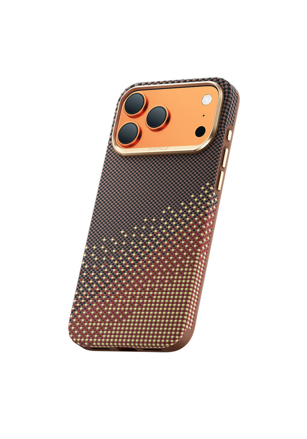 Apple iPhone 17 Pro Max Kılıf Manyetik Şarj Uyumlu Raptic Aramid Dual Ultra Serenity Serisi Karbon Kapak