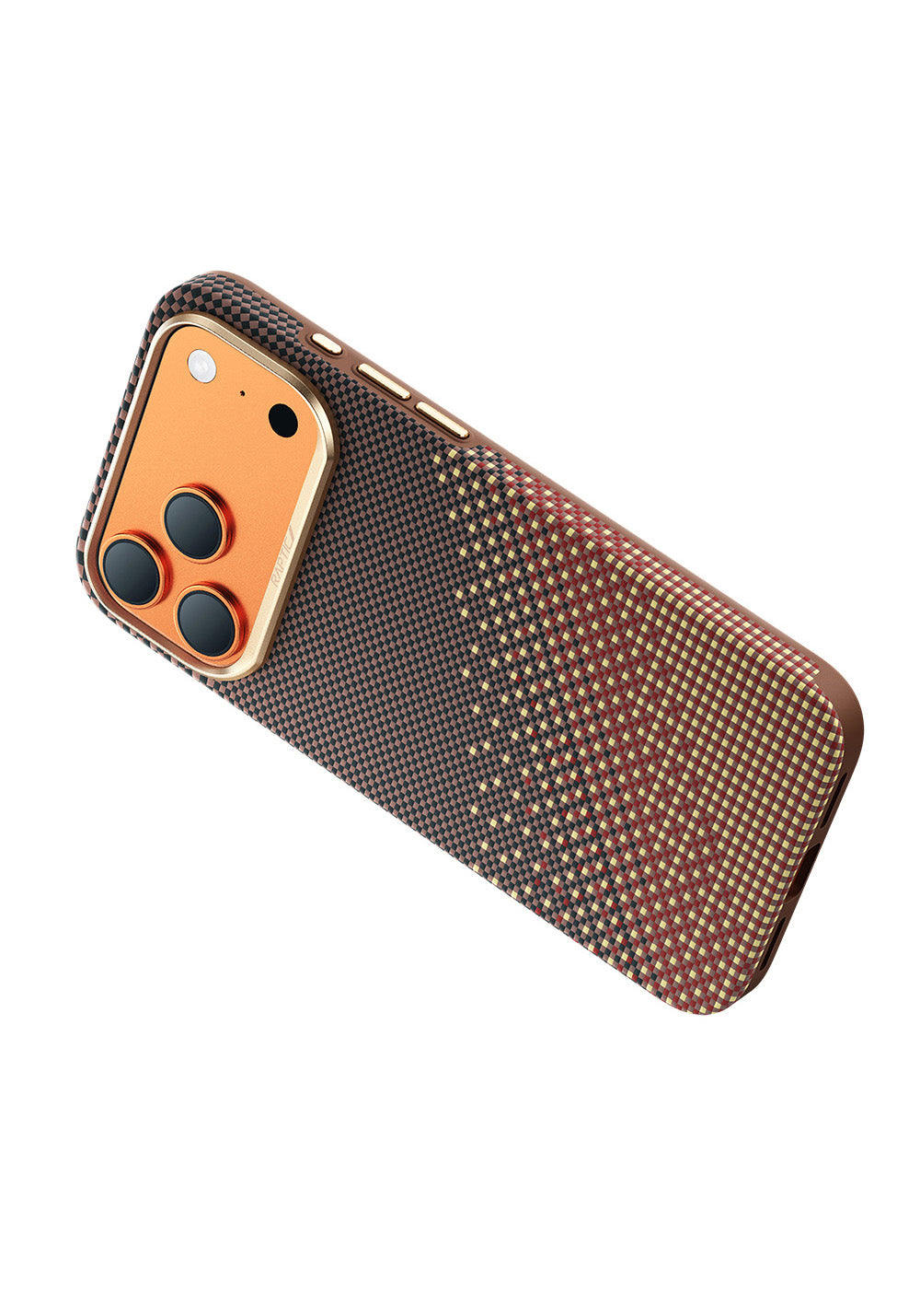 Apple iPhone 17 Pro Max Kılıf Manyetik Şarj Uyumlu Raptic Aramid Dual Ultra Serenity Serisi Karbon Kapak