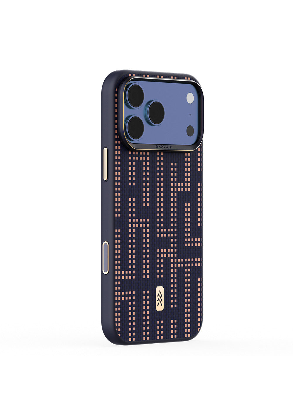 Apple iPhone 17 Pro Kılıf Manyetik Şarj Uyumlu Raptic Aramid Dual Grid Serisi Karbon Kapak