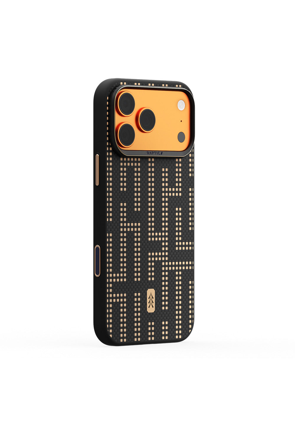 Apple iPhone 17 Pro Kılıf Manyetik Şarj Uyumlu Raptic Aramid Dual Grid Serisi Karbon Kapak