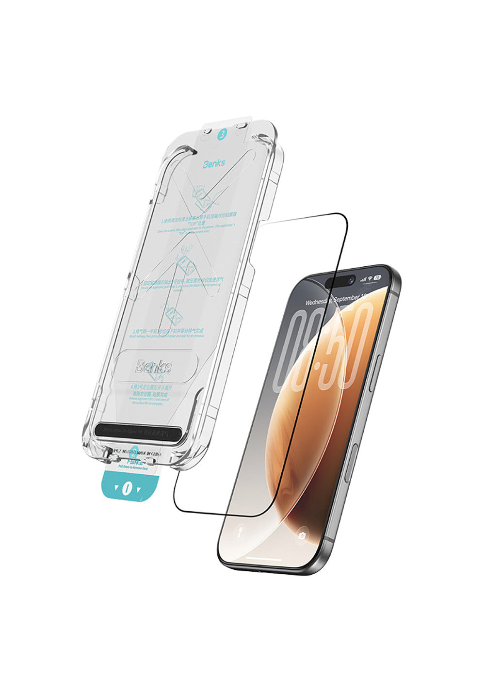 Apple iPhone 17 Pro Max Benks OmniWarrior Eye-Friendly Cam Ekran Koruyucu + Kolay Uygulama Aparatlı