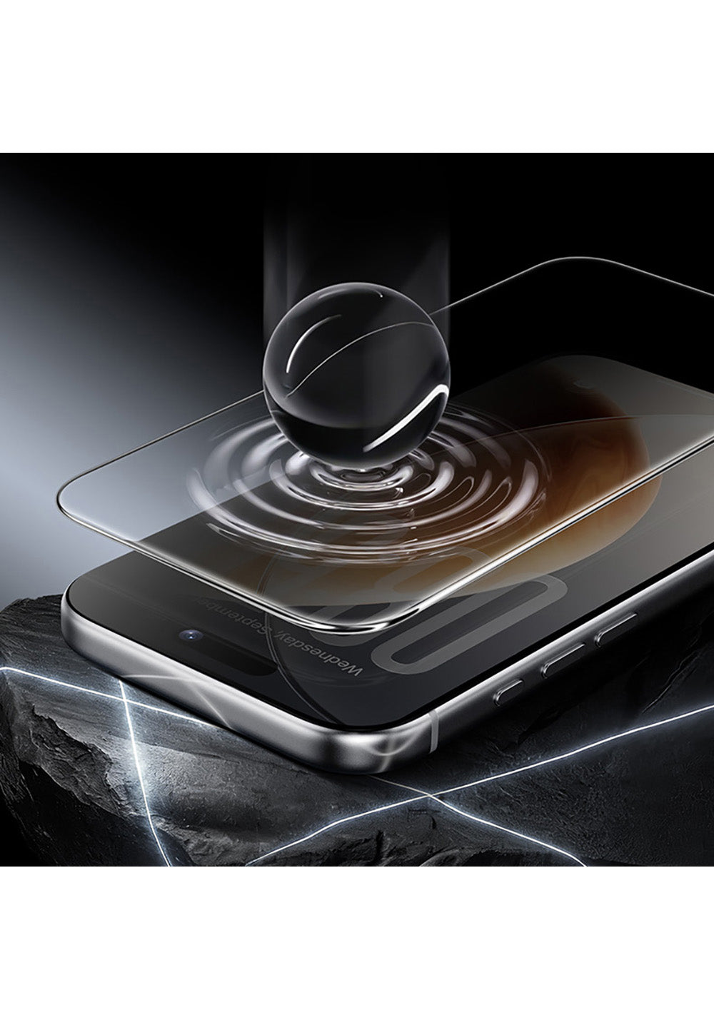 Apple iPhone 16 Pro Max Benks OmniWarrior Privacy Cam Ekran Koruyucu + Kolay Uygulama Aparatlı