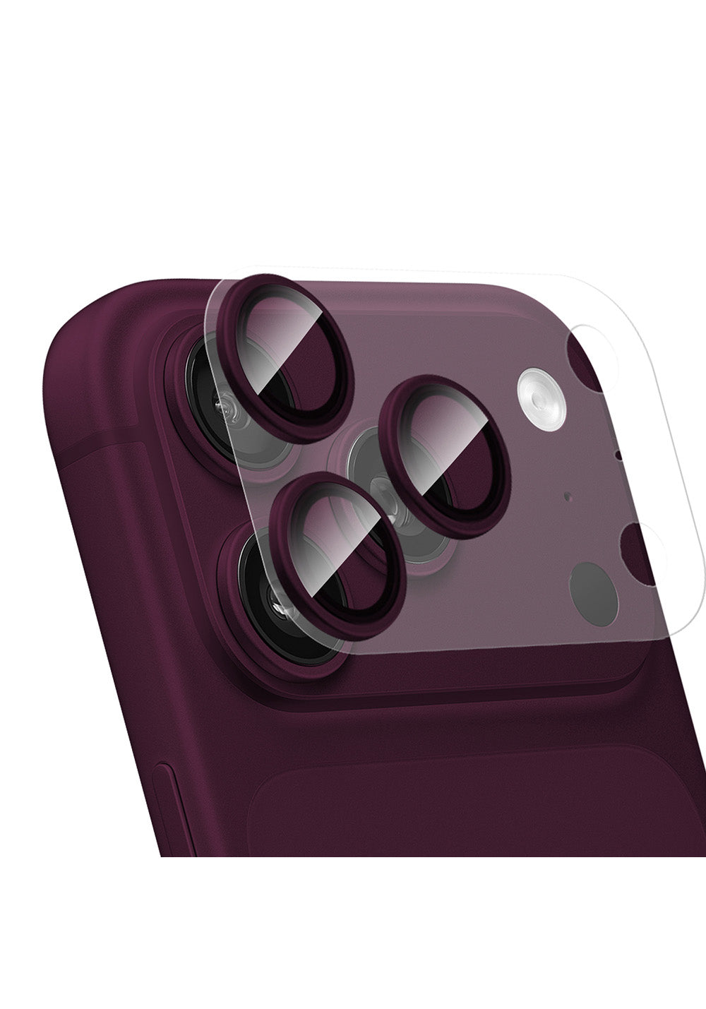 Apple iPhone 18 Pro CaseWorld Alloy Sapphire Safir One-Piece Anti Reflective Safir Kamera Lens Koruyucu