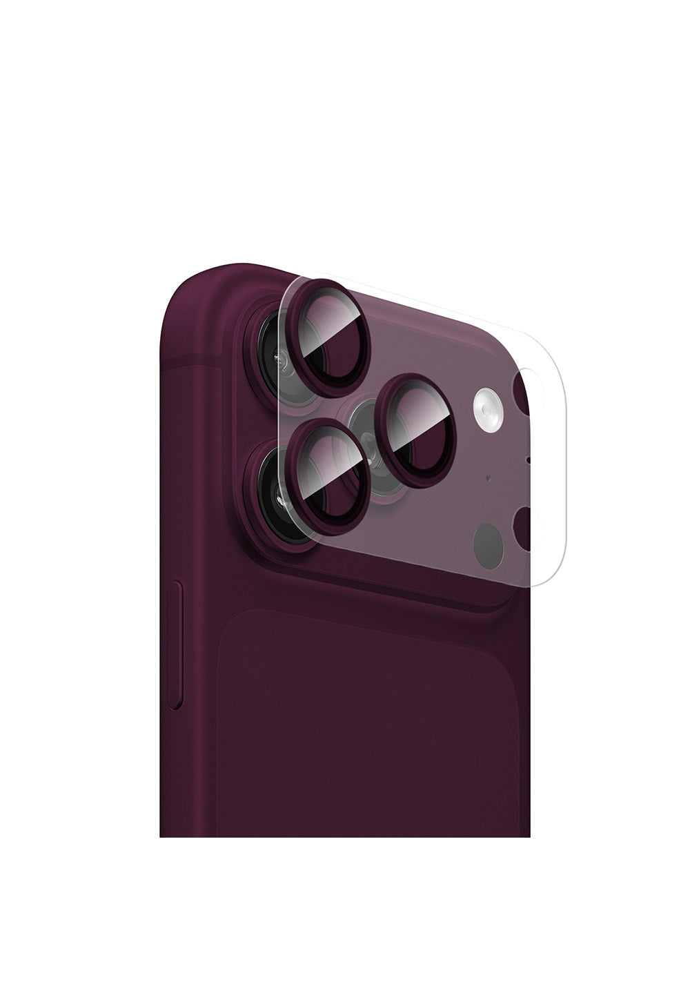 Apple iPhone 18 Pro CaseWorld Alloy Sapphire Safir One-Piece Anti Reflective Safir Kamera Lens Koruyucu