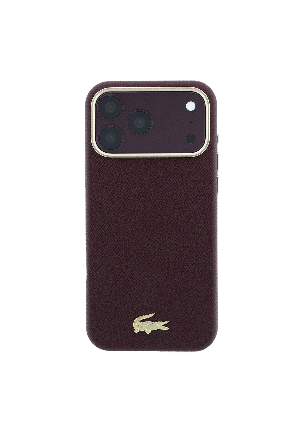 Apple iPhone 18 Pro Kılıf Lacoste Orijinal Lisanslı M-Safe Şarj Özellikli PVC Yarı Pike Desenli Arka Yüzey İkonik Timsah Dokuma Logolu Kapak
