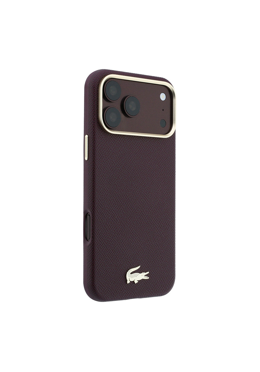 Apple iPhone 18 Pro Kılıf Lacoste Orijinal Lisanslı M-Safe Şarj Özellikli PVC Yarı Pike Desenli Arka Yüzey İkonik Timsah Dokuma Logolu Kapak