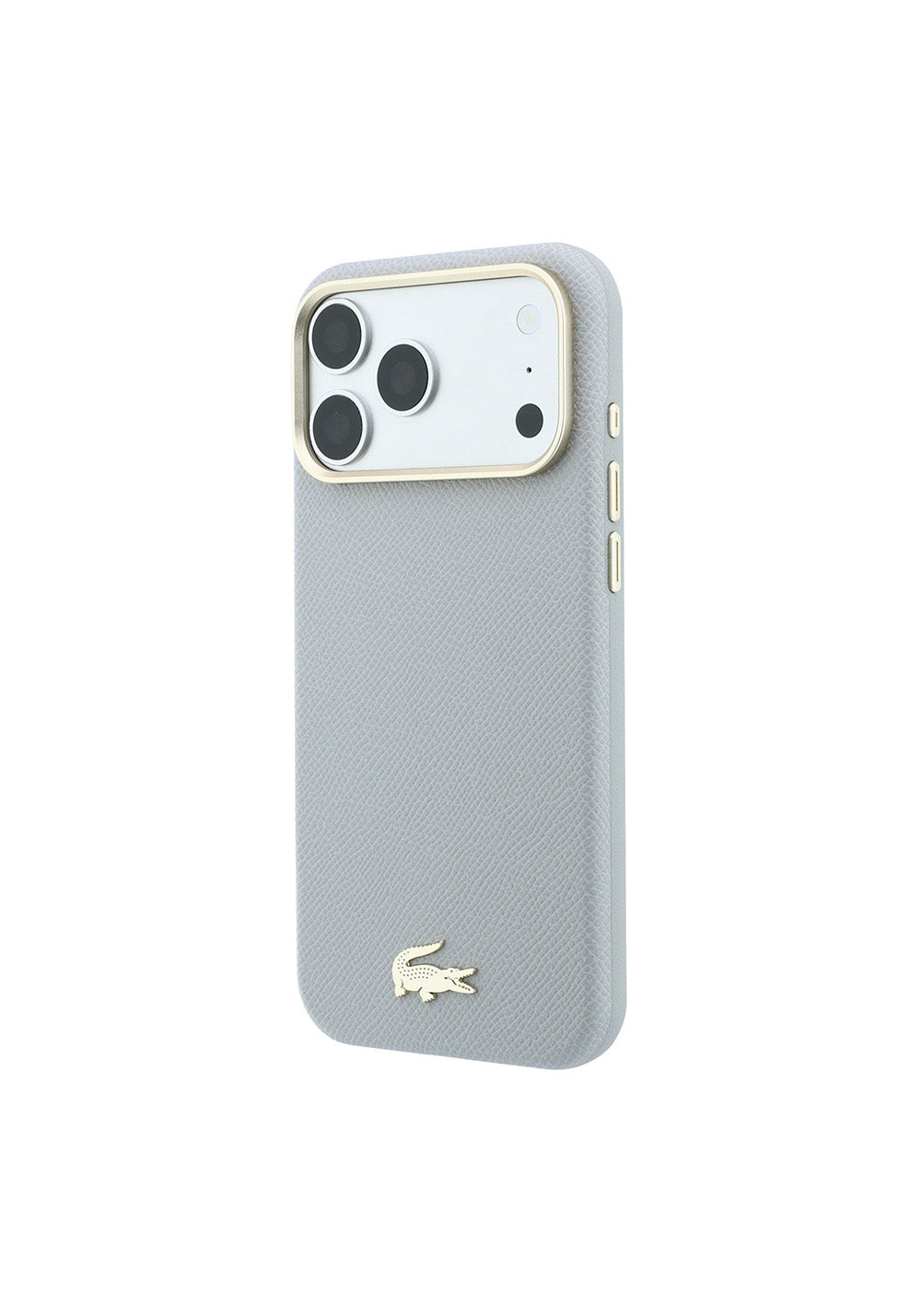 Apple iPhone 18 Pro Kılıf Lacoste Orijinal Lisanslı M-Safe Şarj Özellikli PVC Yarı Pike Desenli Arka Yüzey İkonik Timsah Dokuma Logolu Kapak