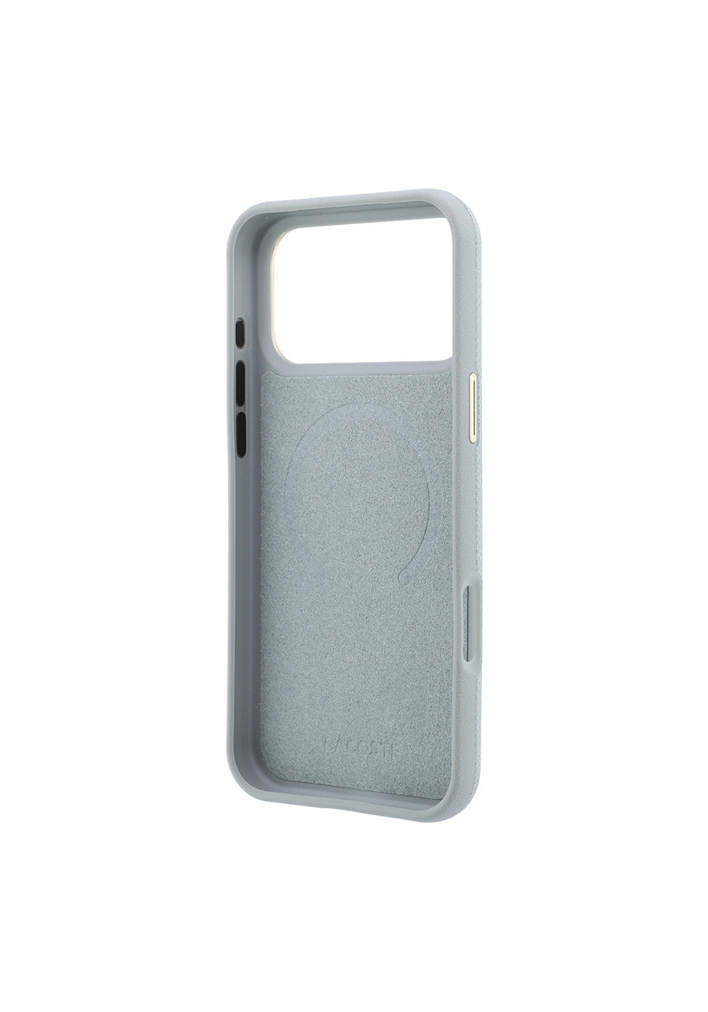 Apple iPhone 18 Pro Kılıf Lacoste Orijinal Lisanslı M-Safe Şarj Özellikli PVC Yarı Pike Desenli Arka Yüzey İkonik Timsah Dokuma Logolu Kapak