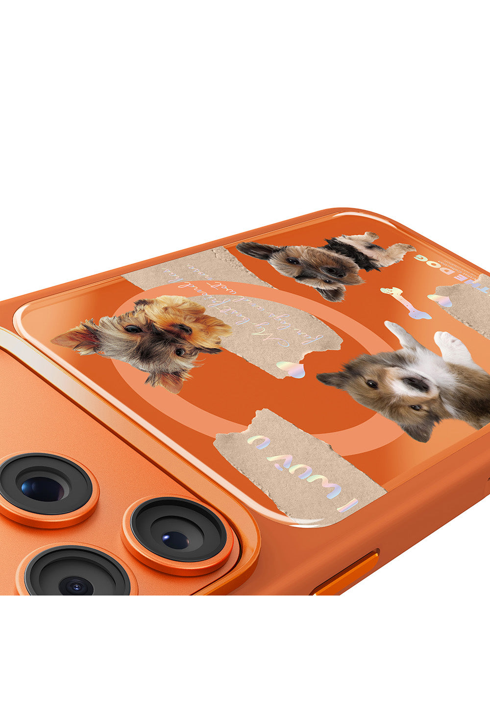 Apple iPhone 18 Pro Kılıf Manyetik Şarj Uyumlu 3D Baskılı Tasarım Mutural The Dog Serisi Kapak