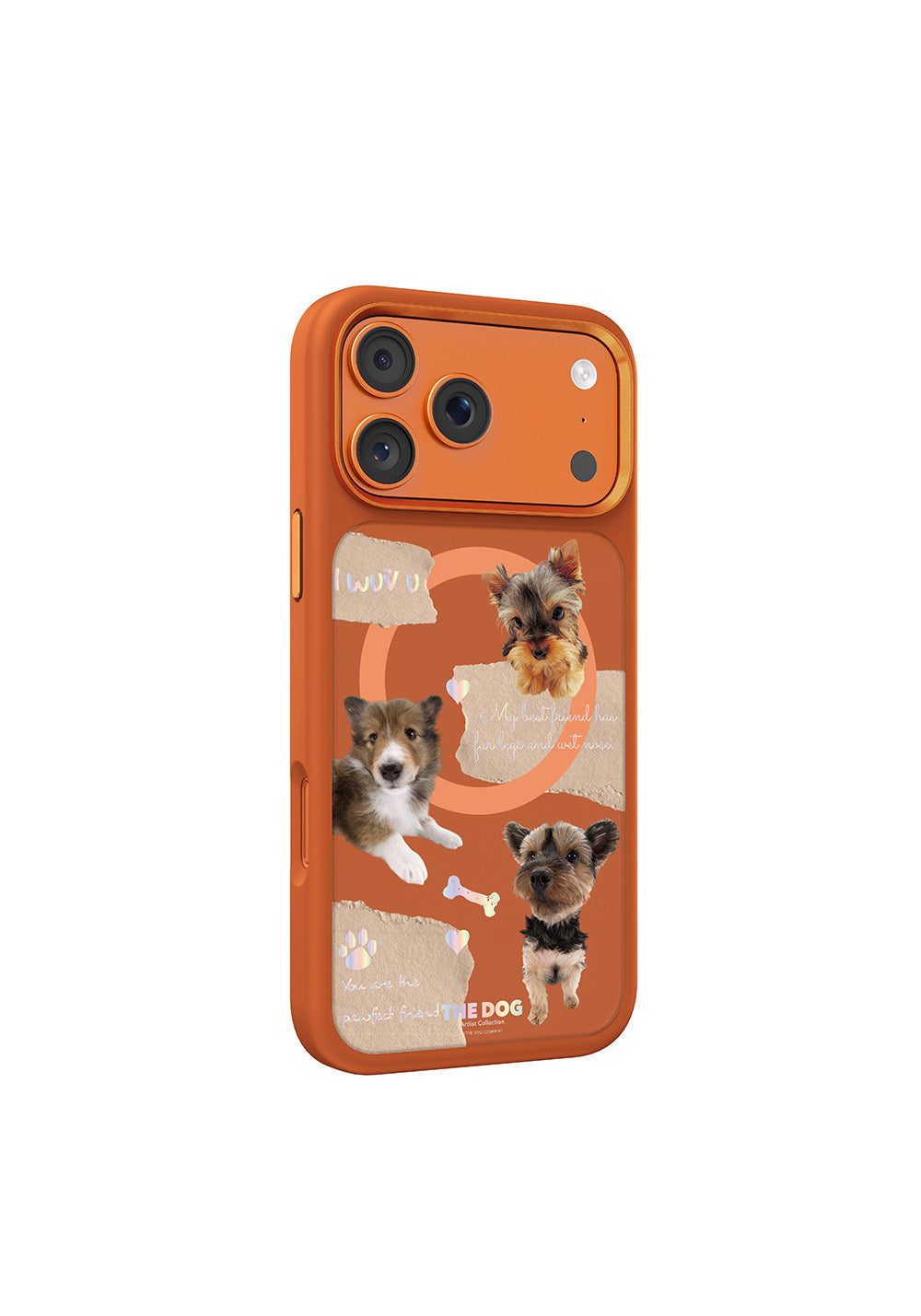Apple iPhone 18 Pro Kılıf Manyetik Şarj Uyumlu 3D Baskılı Tasarım Mutural The Dog Serisi Kapak