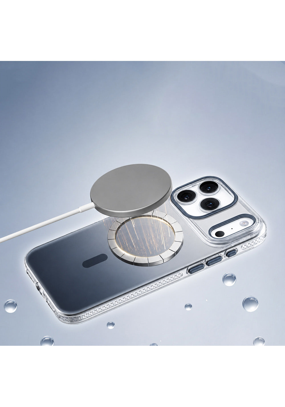 Apple iPhone 18 Pro Max Kılıf Manyetik Şarj Uyumlu Sararmaya Karşı Dayanıklı Mutural Icesense Serisi Kapak