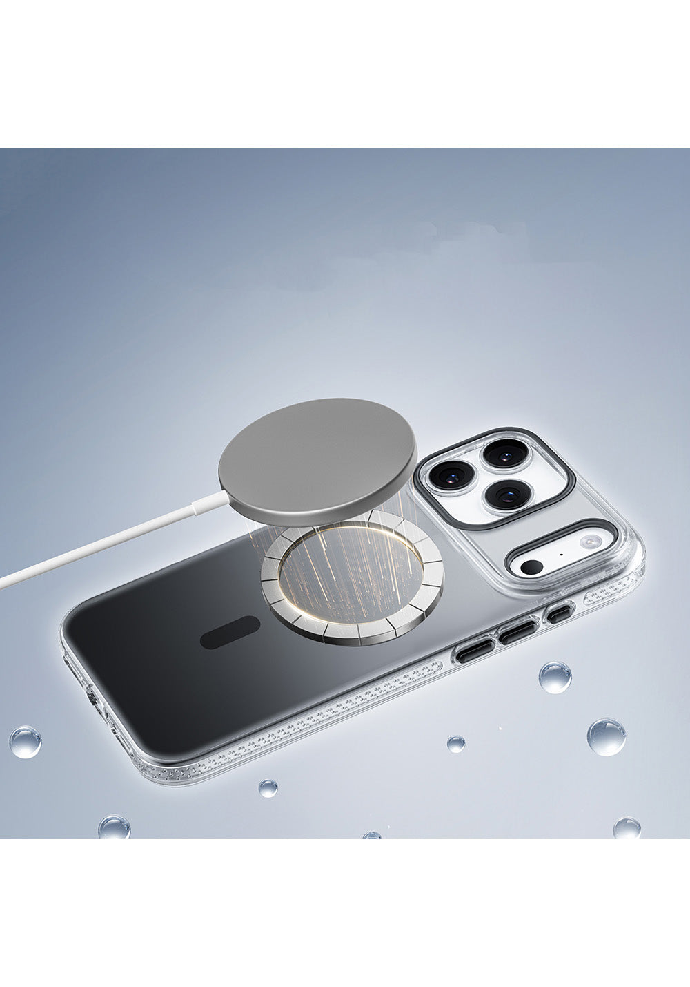 Apple iPhone 18 Pro Max Kılıf Manyetik Şarj Uyumlu Sararmaya Karşı Dayanıklı Mutural Icesense Serisi Kapak