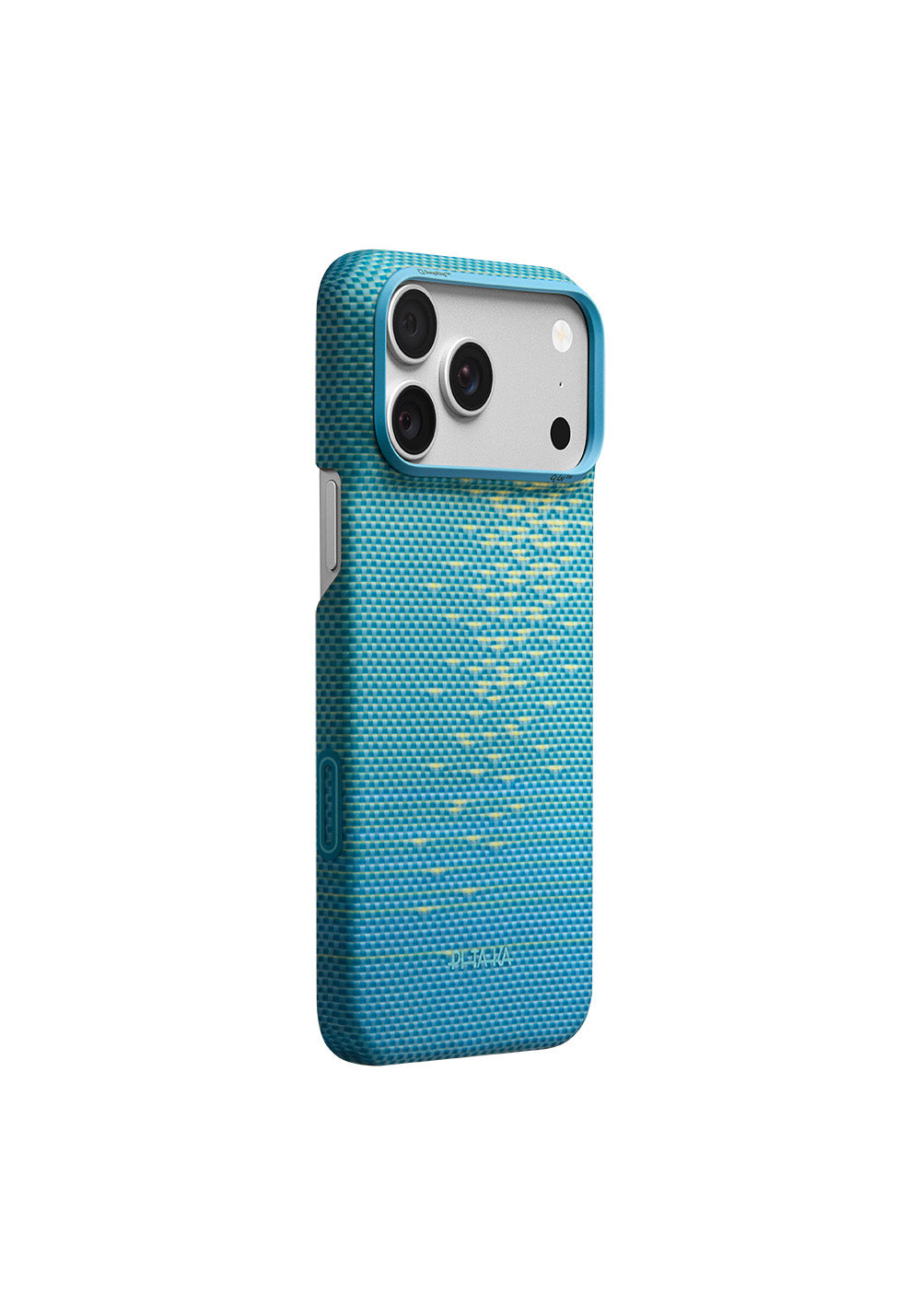 Apple iPhone 18 Pro Max Kılıf Manyetik Şarj Uyumlu Aramid Karbon Fiber Pitaka Glints of Gold Ultra Slim Serisi Kapak