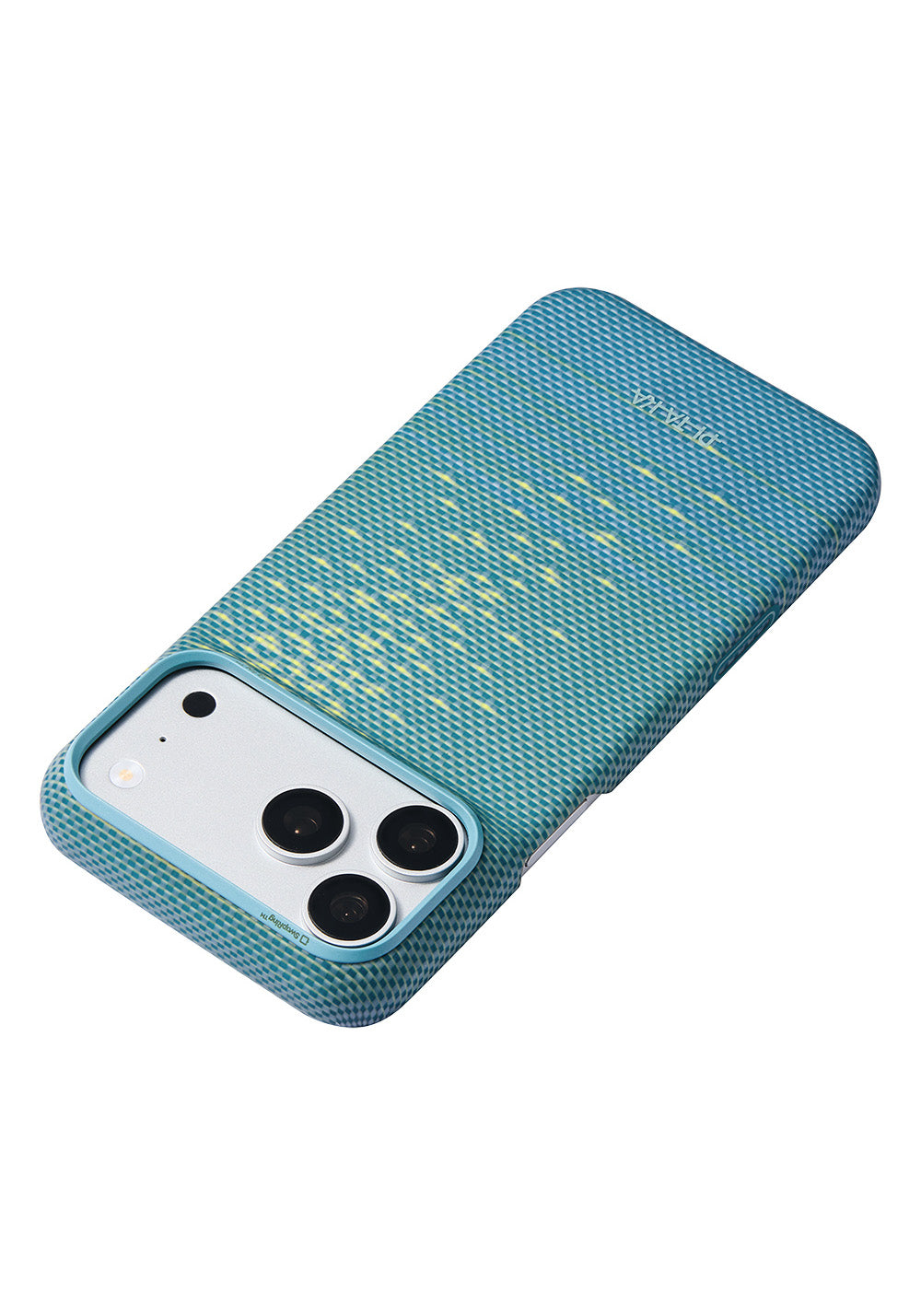 Apple iPhone 18 Pro Max Kılıf Manyetik Şarj Uyumlu Aramid Karbon Fiber Pitaka Glints of Gold Ultra Slim Serisi Kapak