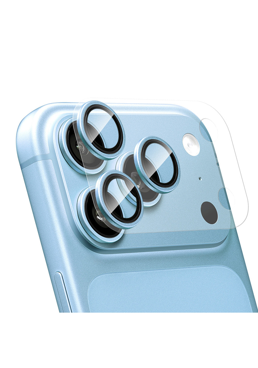Apple iPhone 18 Pro Max CaseWorld Alloy Sapphire Safir One-Piece Anti Reflective Safir Kamera Lens Koruyucu