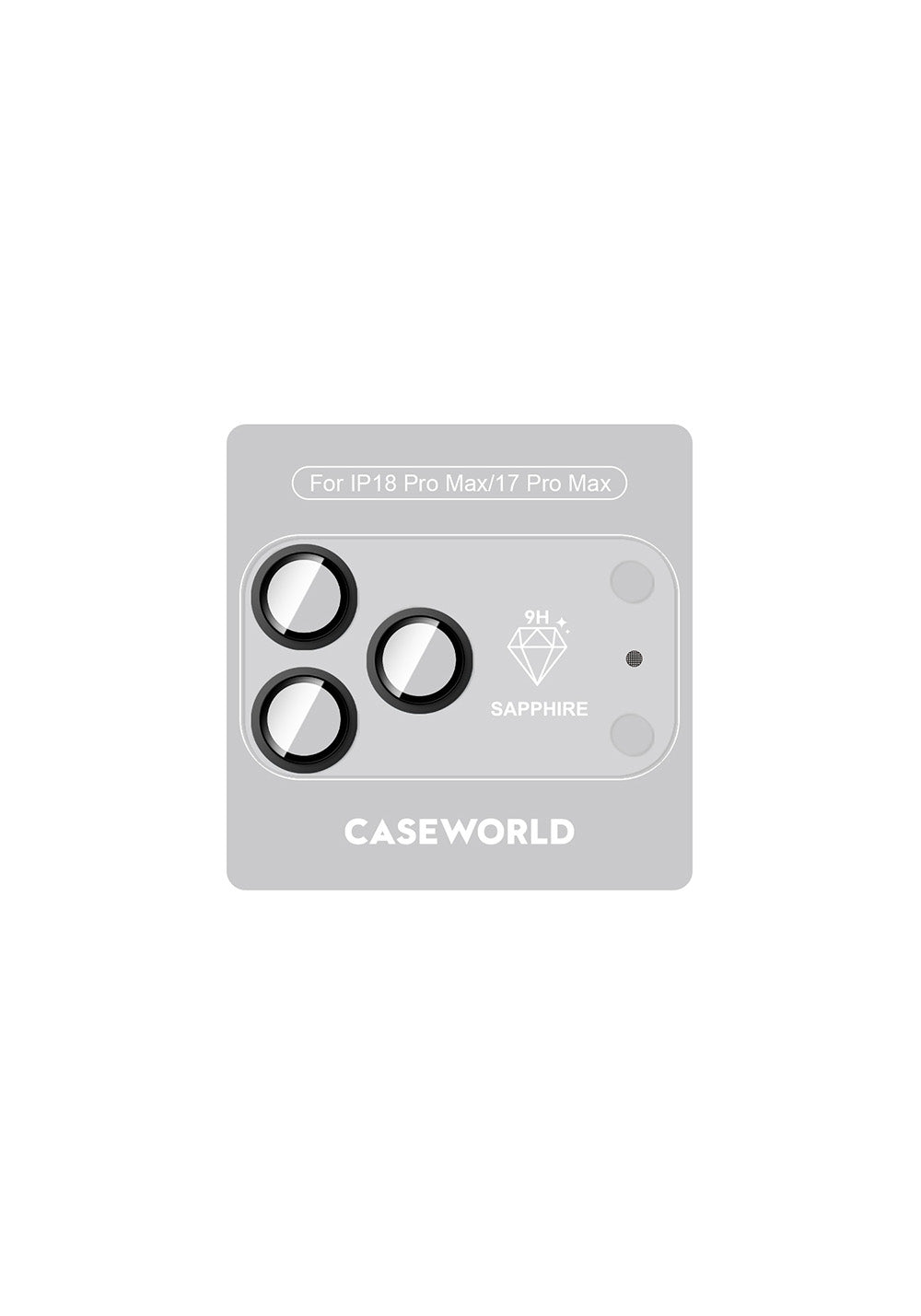 Apple iPhone 18 Pro Max CaseWorld Alloy Sapphire Safir One-Piece Anti Reflective Safir Kamera Lens Koruyucu