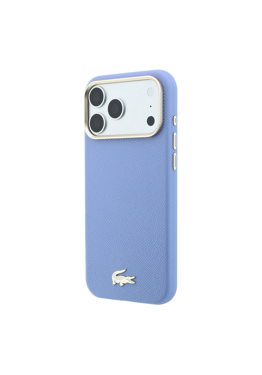 Apple iPhone 18 Pro Max Kılıf Lacoste Orijinal Lisanslı M-Safe Şarj Özellikli PVC Yarı Pike Desenli Arka Yüzey İkonik Timsah Dokuma Logolu Kapak
