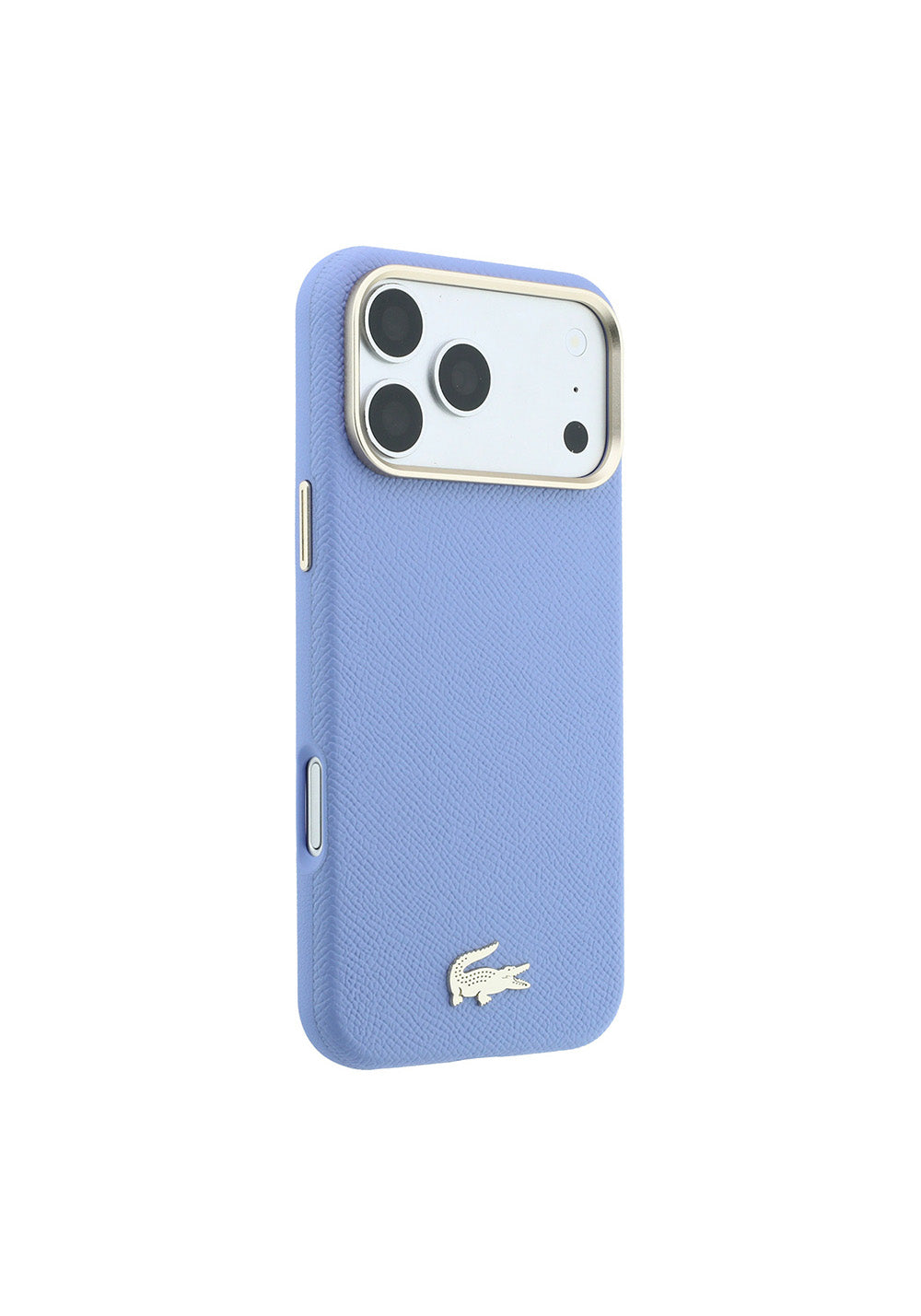 Apple iPhone 18 Pro Max Kılıf Lacoste Orijinal Lisanslı M-Safe Şarj Özellikli PVC Yarı Pike Desenli Arka Yüzey İkonik Timsah Dokuma Logolu Kapak