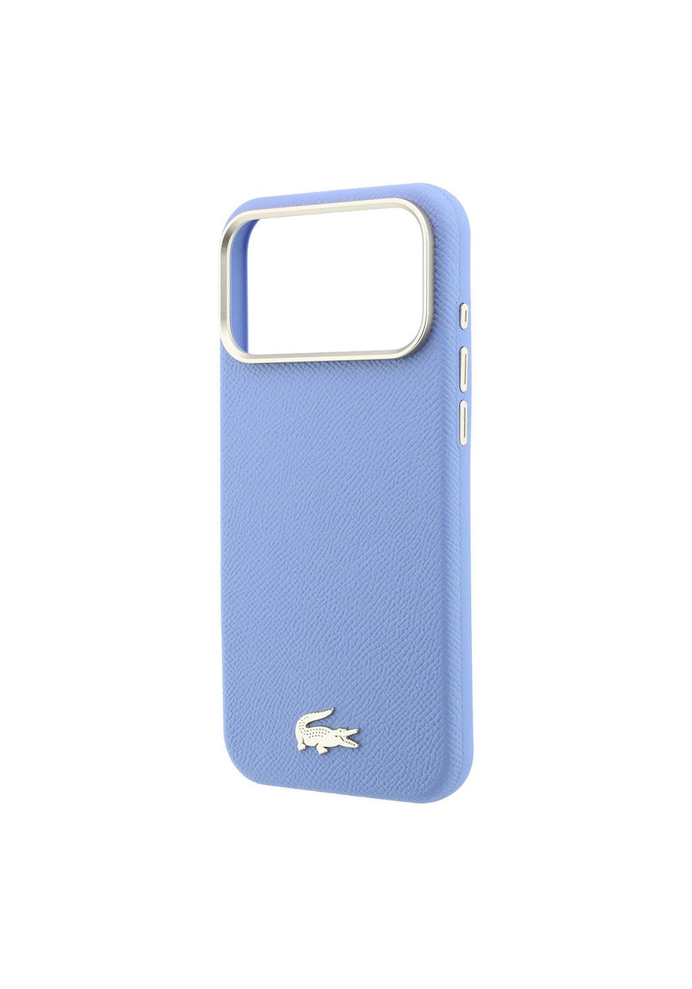 Apple iPhone 18 Pro Max Kılıf Lacoste Orijinal Lisanslı M-Safe Şarj Özellikli PVC Yarı Pike Desenli Arka Yüzey İkonik Timsah Dokuma Logolu Kapak