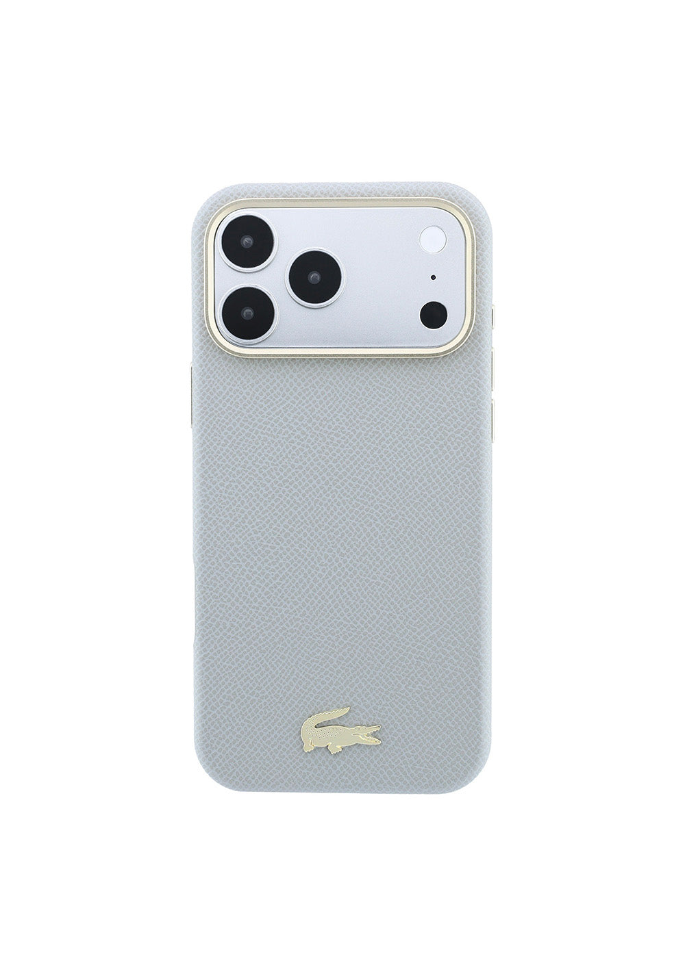 Apple iPhone 18 Pro Max Kılıf Lacoste Orijinal Lisanslı M-Safe Şarj Özellikli PVC Yarı Pike Desenli Arka Yüzey İkonik Timsah Dokuma Logolu Kapak