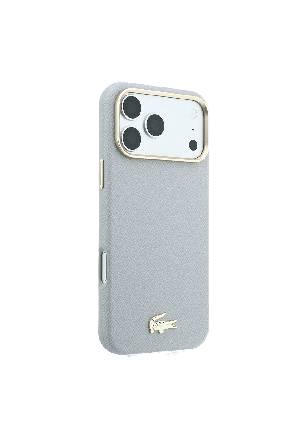 Apple iPhone 18 Pro Max Kılıf Lacoste Orijinal Lisanslı M-Safe Şarj Özellikli PVC Yarı Pike Desenli Arka Yüzey İkonik Timsah Dokuma Logolu Kapak