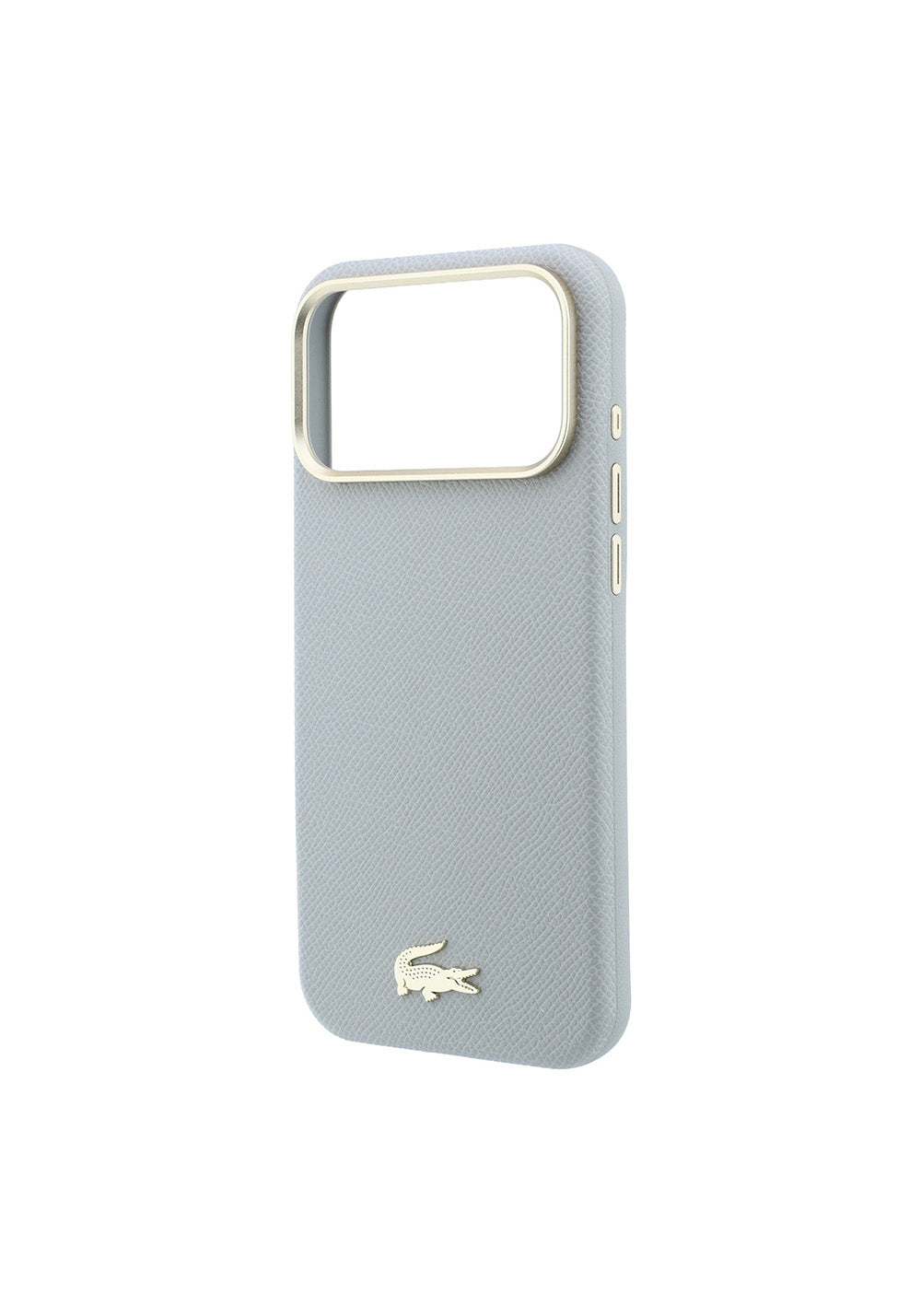 Apple iPhone 18 Pro Max Kılıf Lacoste Orijinal Lisanslı M-Safe Şarj Özellikli PVC Yarı Pike Desenli Arka Yüzey İkonik Timsah Dokuma Logolu Kapak