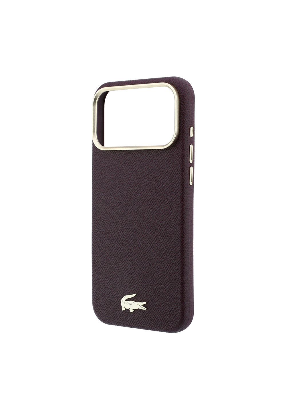 Apple iPhone 18 Pro Max Kılıf Lacoste Orijinal Lisanslı M-Safe Şarj Özellikli PVC Yarı Pike Desenli Arka Yüzey İkonik Timsah Dokuma Logolu Kapak