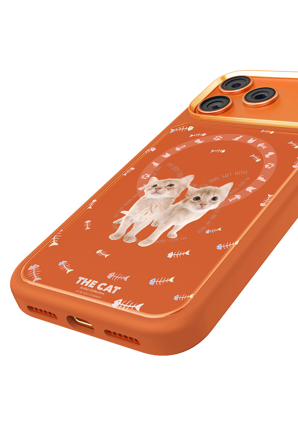 Apple iPhone 18 Pro Max Kılıf Manyetik Şarj Uyumlu 3D Baskılı Tasarım Mutural The Cat Serisi Kapak