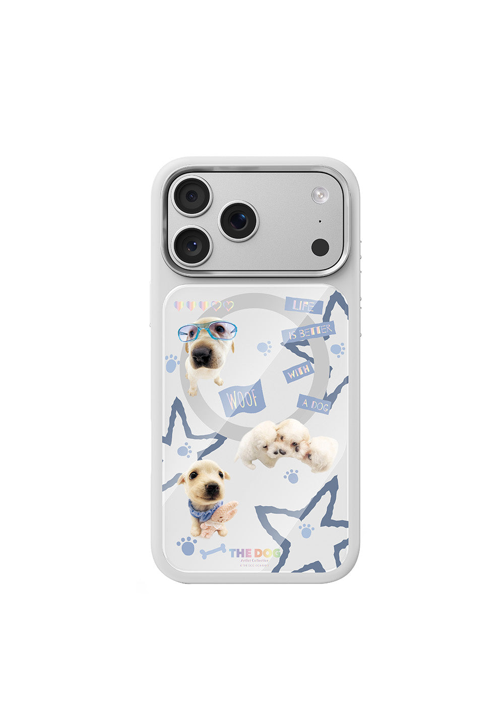 Apple iPhone 18 Pro Max Kılıf Manyetik Şarj Uyumlu 3D Baskılı Tasarım Mutural The Dog Serisi Kapak