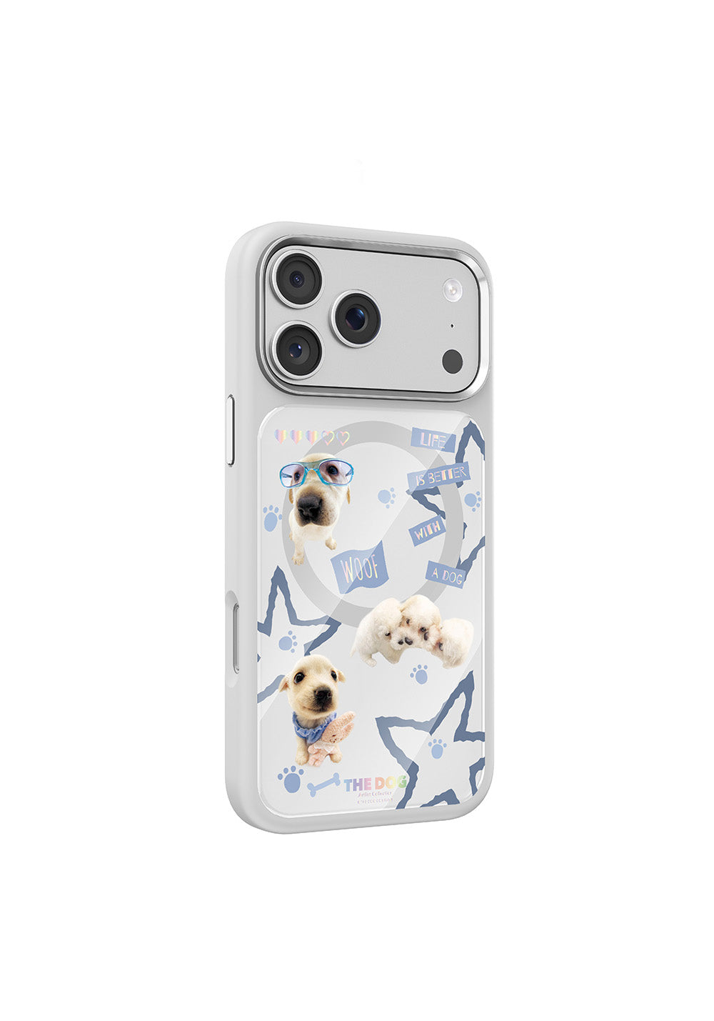 Apple iPhone 18 Pro Max Kılıf Manyetik Şarj Uyumlu 3D Baskılı Tasarım Mutural The Dog Serisi Kapak