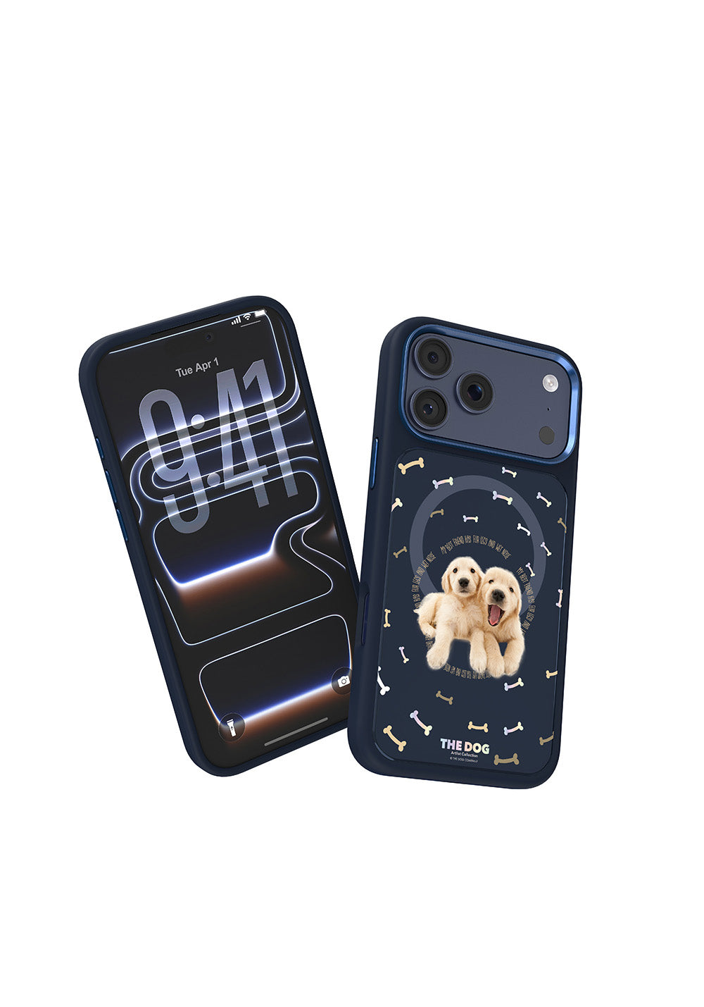 Apple iPhone 18 Pro Max Kılıf Manyetik Şarj Uyumlu 3D Baskılı Tasarım Mutural The Dog Serisi Kapak