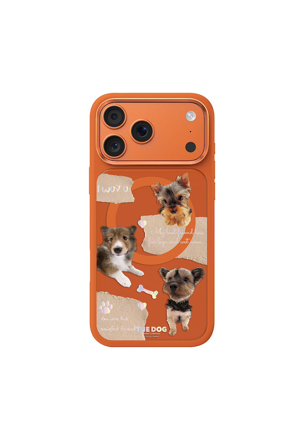 Apple iPhone 18 Pro Max Kılıf Manyetik Şarj Uyumlu 3D Baskılı Tasarım Mutural The Dog Serisi Kapak