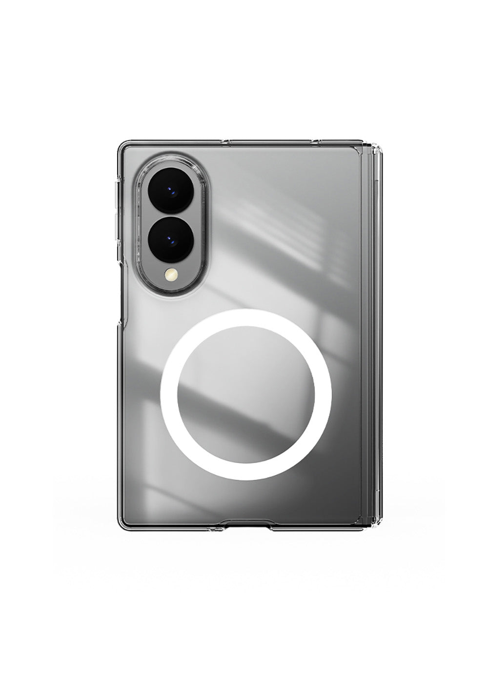 Galaxy Z Fold 8 Kılıf Manyetik Şarj Uyumlu Transparan Sert PC Wlons Pita Kapak