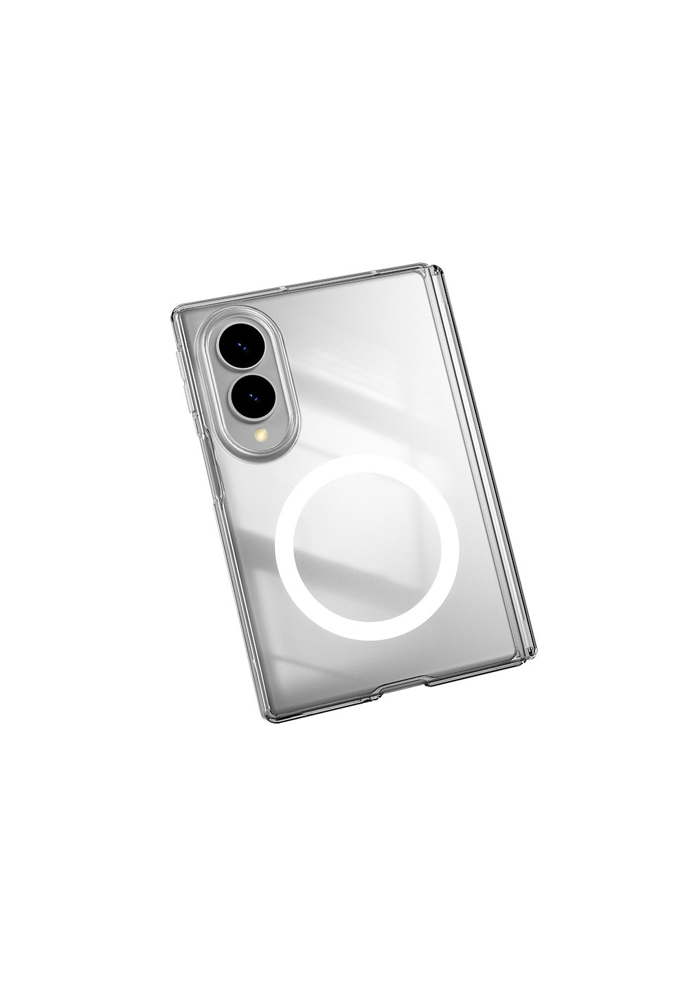 Galaxy Z Fold 8 Kılıf Manyetik Şarj Uyumlu Transparan Sert PC Wlons Pita Kapak