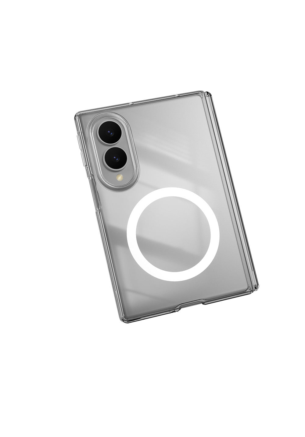 Galaxy Z Fold 8 Kılıf Manyetik Şarj Uyumlu Transparan Sert PC Wlons Pita Kapak