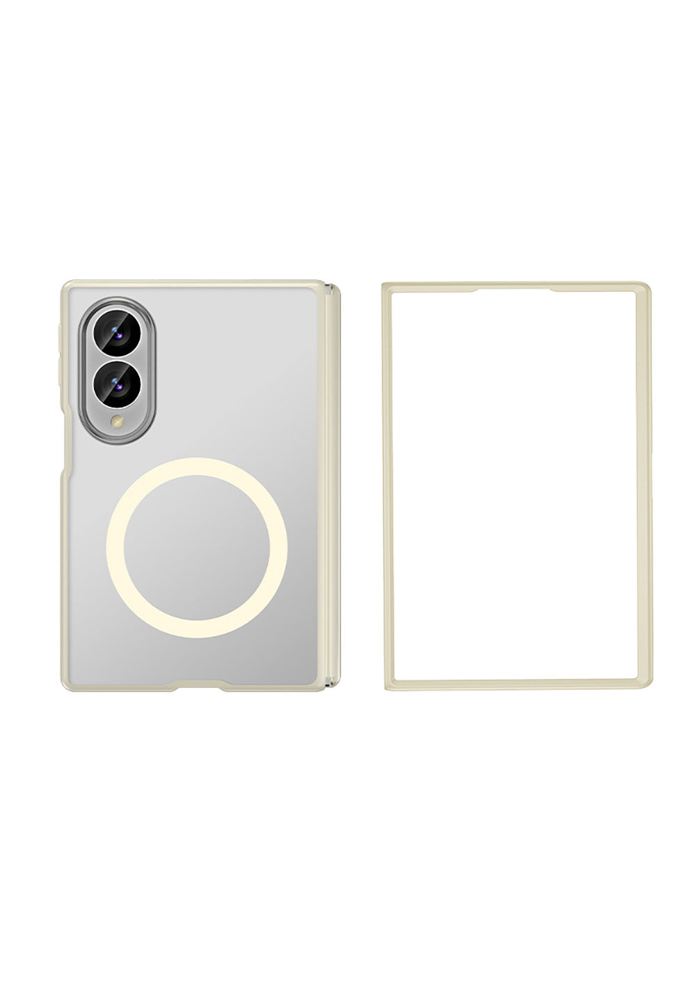 Galaxy Z Fold 8 Kılıf Manyetik Şarj Uyumlu Arkası Mat Sert PC Wlons Vena Kapak