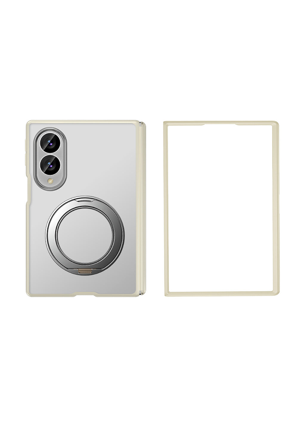 Galaxy Z Fold 8 Kılıf Manyetik Şarj Uyumlu Arkası Mat Sert PC Wlons Vena Standlı Kapak