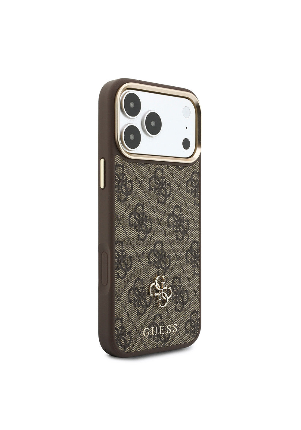Apple iPhone 17 Pro Max Kılıf Guess Orijinal Lisanslı Manyetik Şarj Uyumlu 4G Büyük Metal Logolu Kartlıklı Kapak