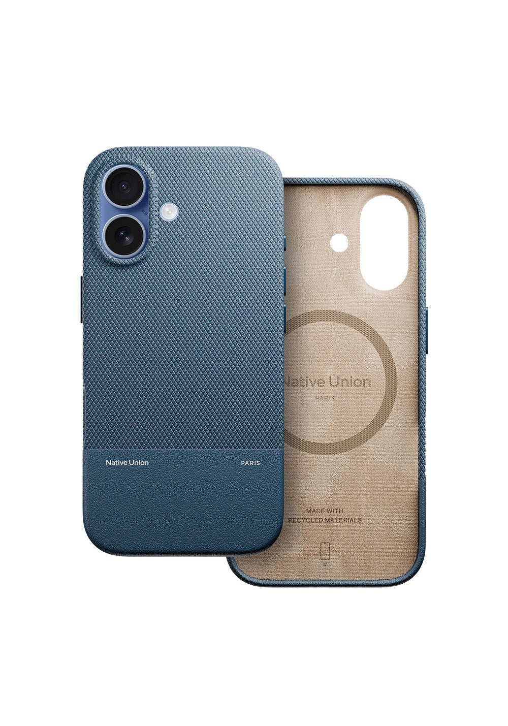 Apple iPhone 17 Kılıf Manyetik Şarj Uyumlu Deri Dokulu Native Union RE Classic Serisi Kapak