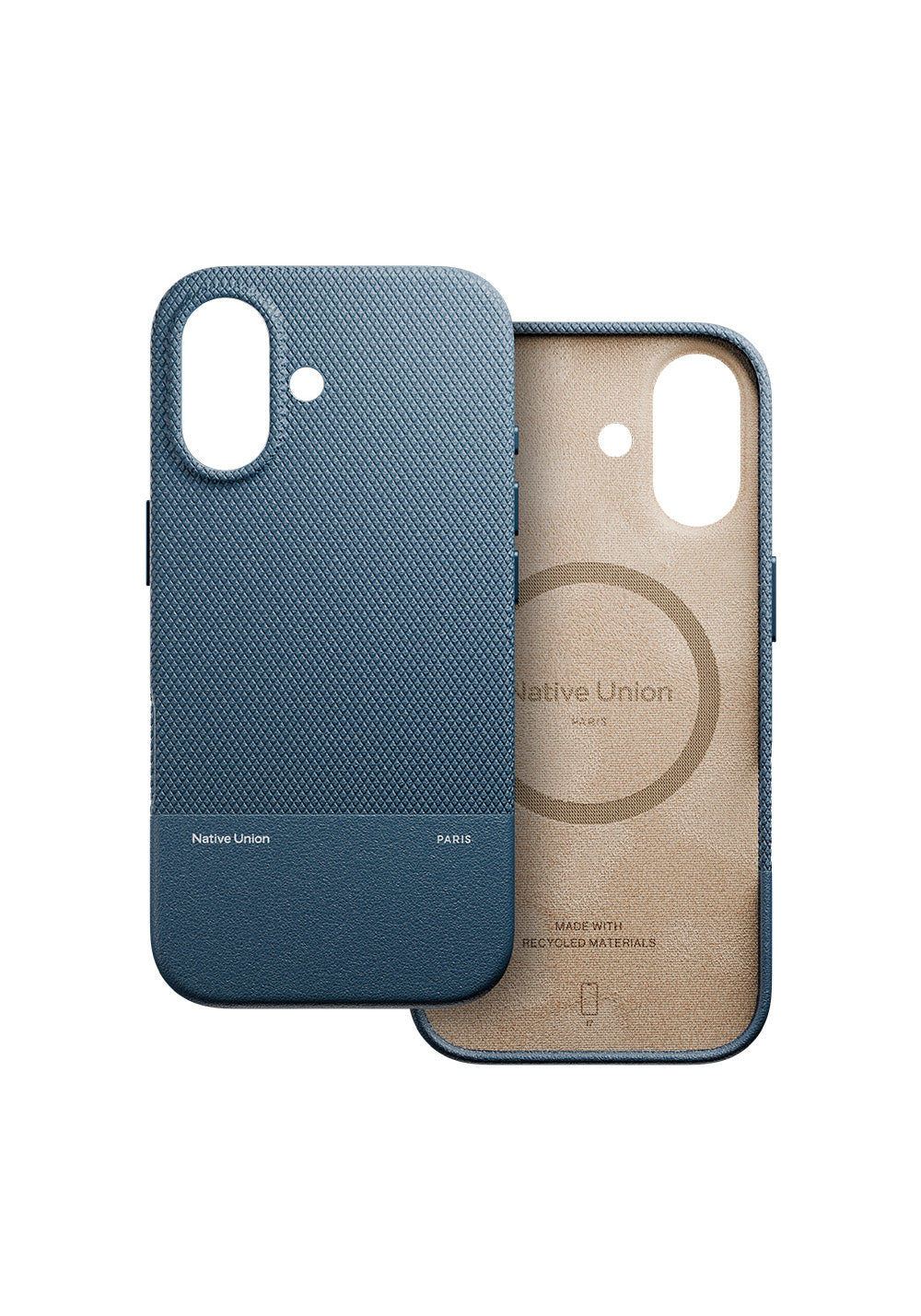 Apple iPhone 17 Kılıf Manyetik Şarj Uyumlu Deri Dokulu Native Union RE Classic Serisi Kapak