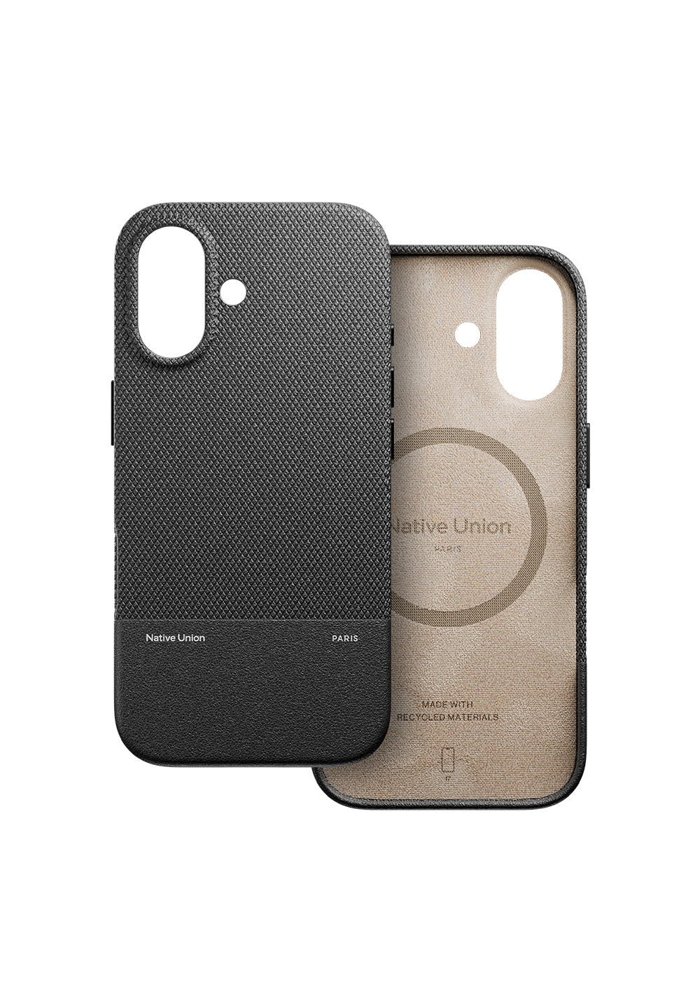 Apple iPhone 17 Kılıf Manyetik Şarj Uyumlu Deri Dokulu Native Union RE Classic Serisi Kapak
