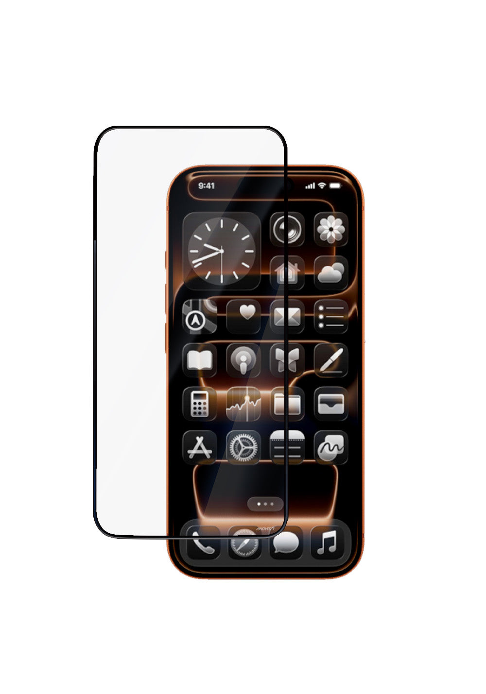 Apple iPhone 17 Pro Mohseven M6 Privacy Temperli Cam Ekran Koruyucu + Kolay Uygulama Aparatı